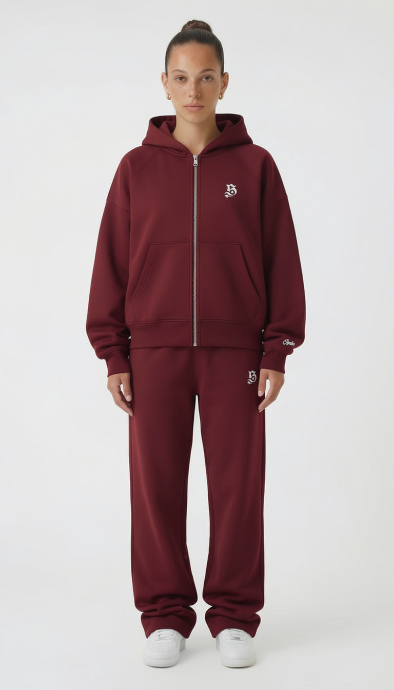 BASIC JOGGER WINE RED
