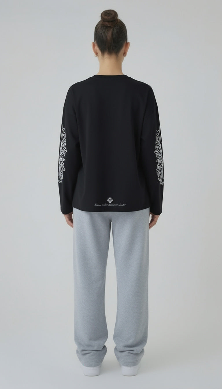 LONGSLEEVE WORLDWIDE BLACK