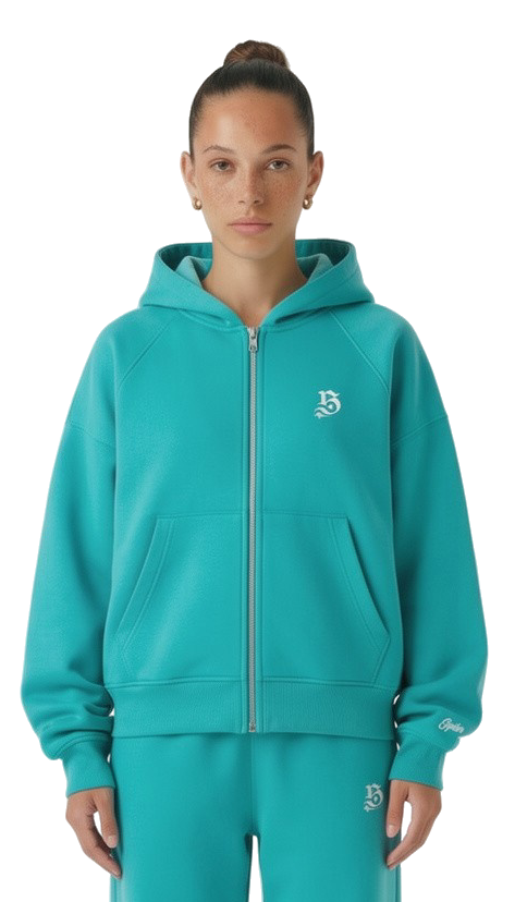 BASIC ZIPPER TIFFANY BLUE