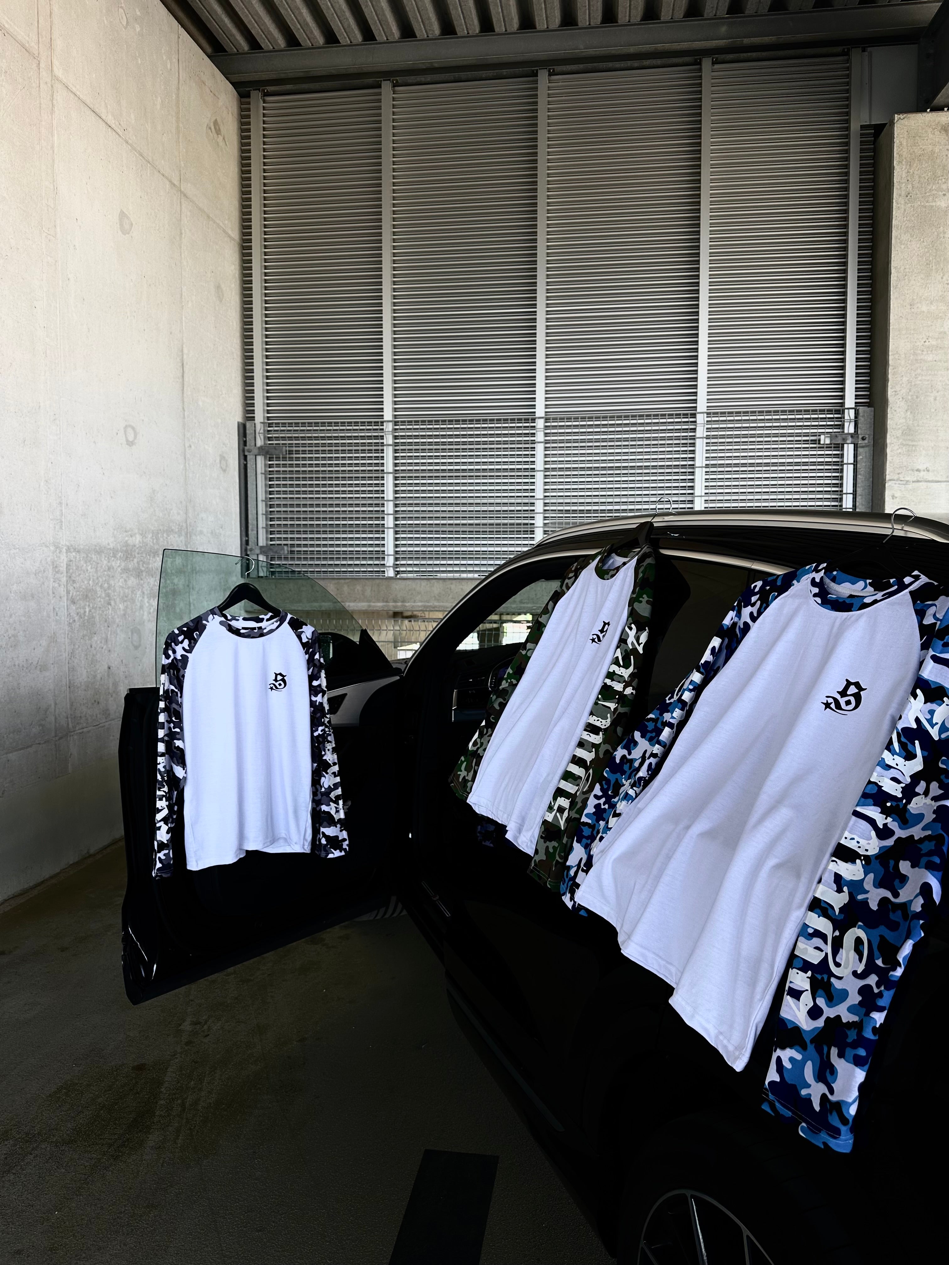 Longsleeve Camouflage blue