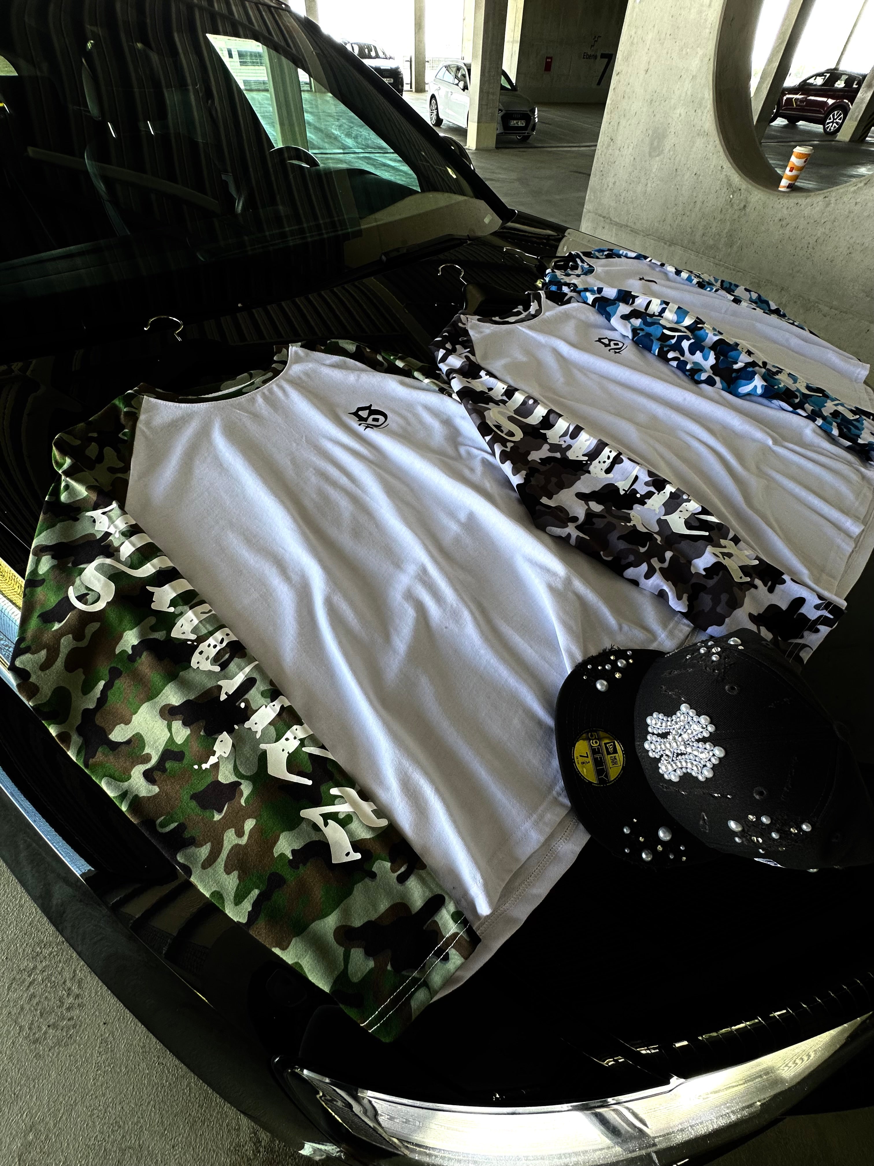 Longsleeve Camouflage blue