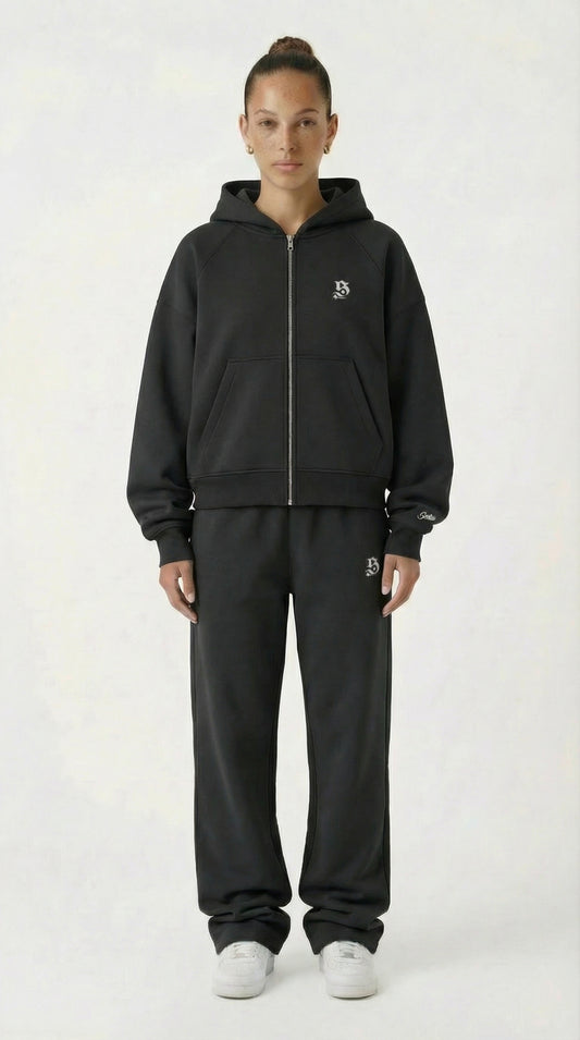 BASIC ZIPPER DARK GREY