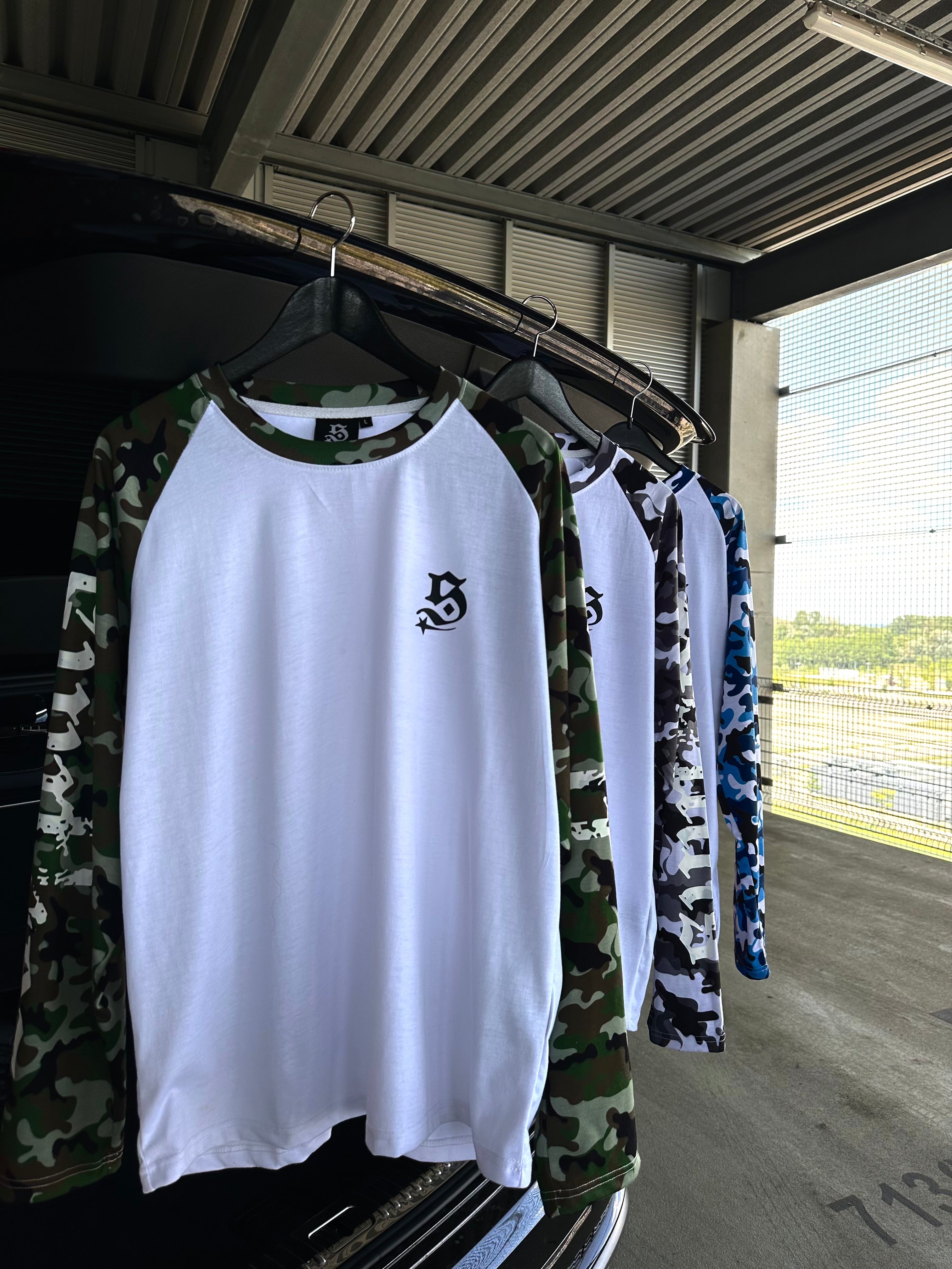 Longsleeve Camouflage blue
