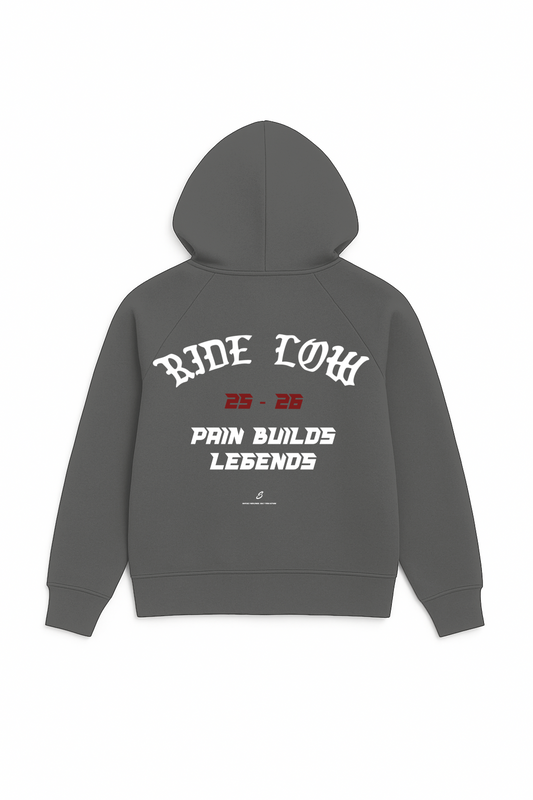 RIDE LOW ZIPPER DARK GREY