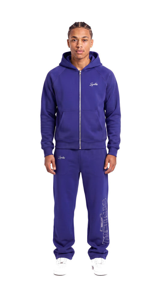 Chrome Tracksuit Blau Model vorne