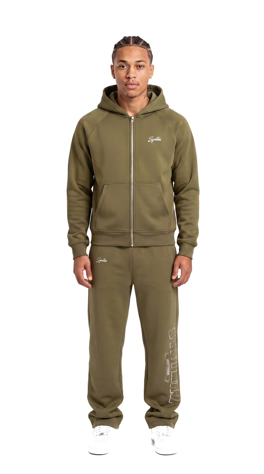 Chrome Tracksuit Khaki Model vorne