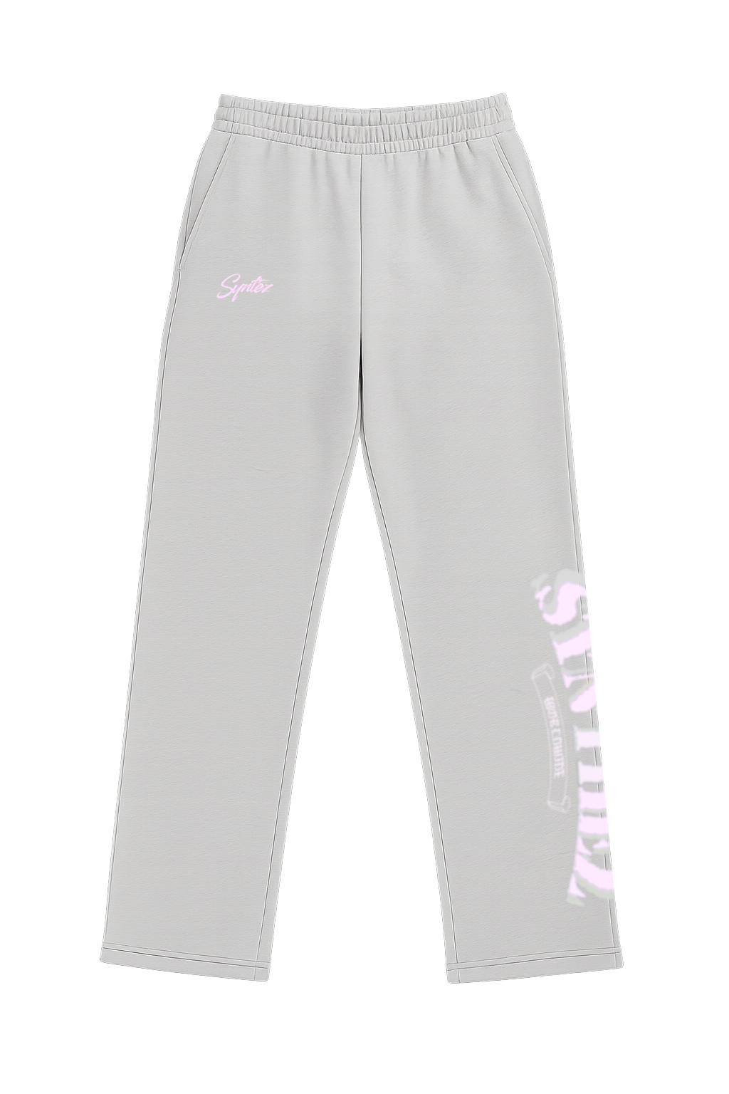 Jogger grau mit Synthez Print für Damen und Herren