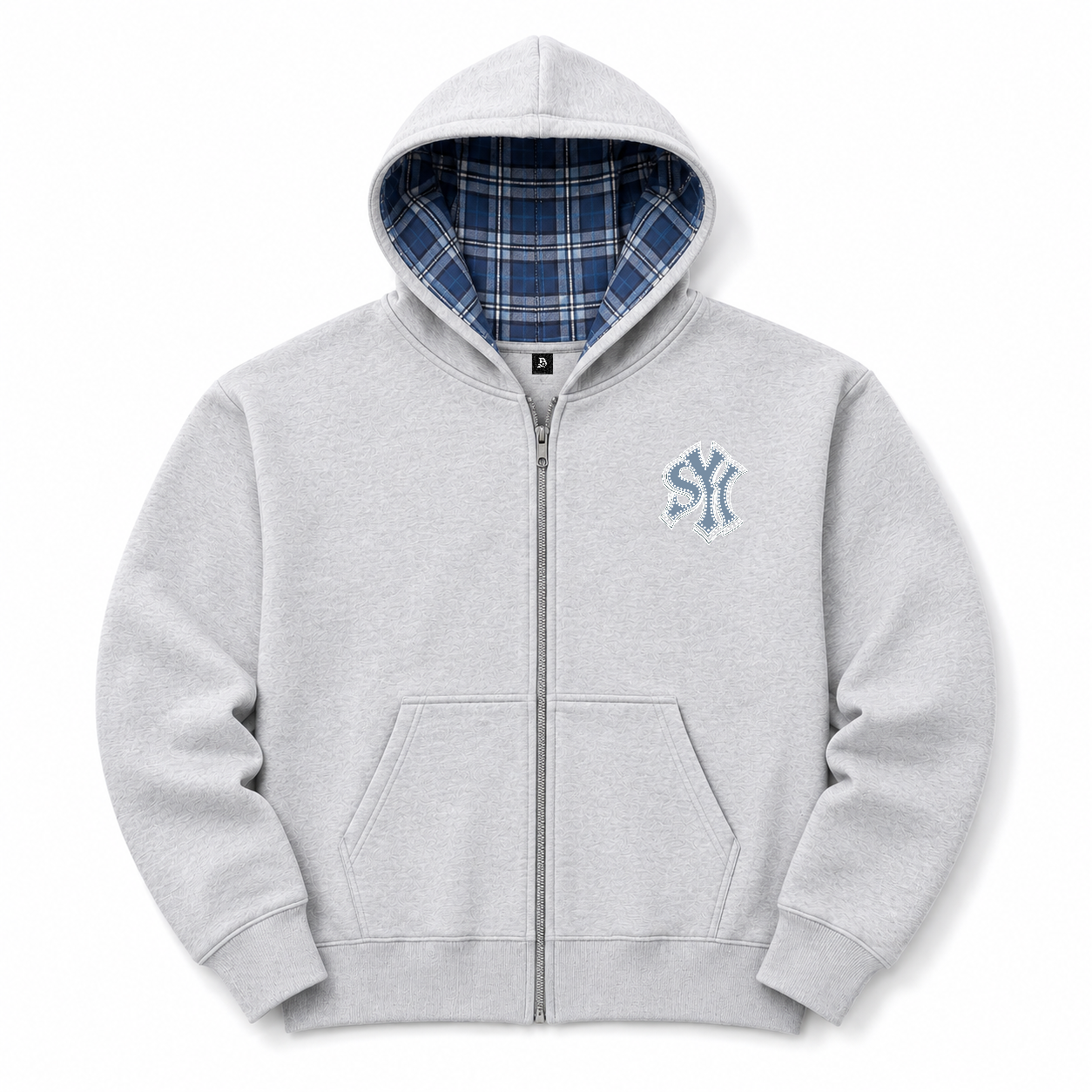 KARO ZIPPER GREY/BLUE
