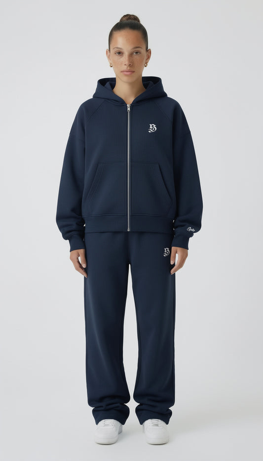 BASIC ZIPPER NAVY BLUE