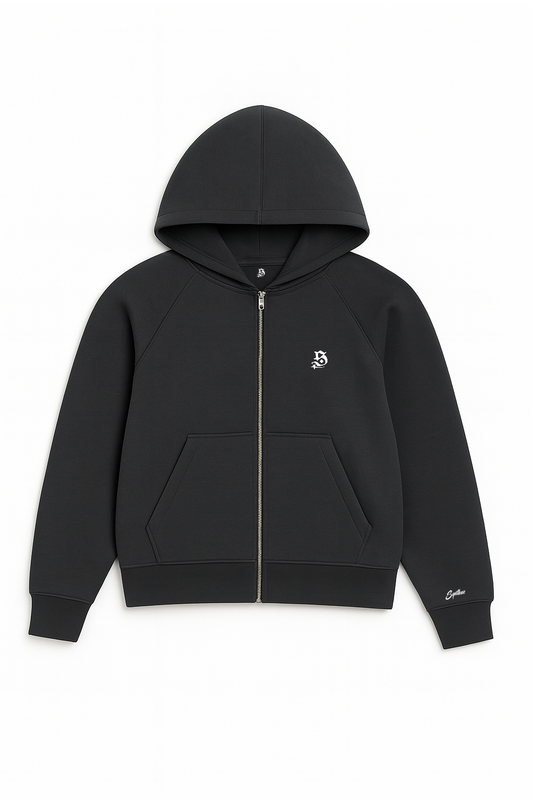 BASIC ZIPPER DARK GREY
