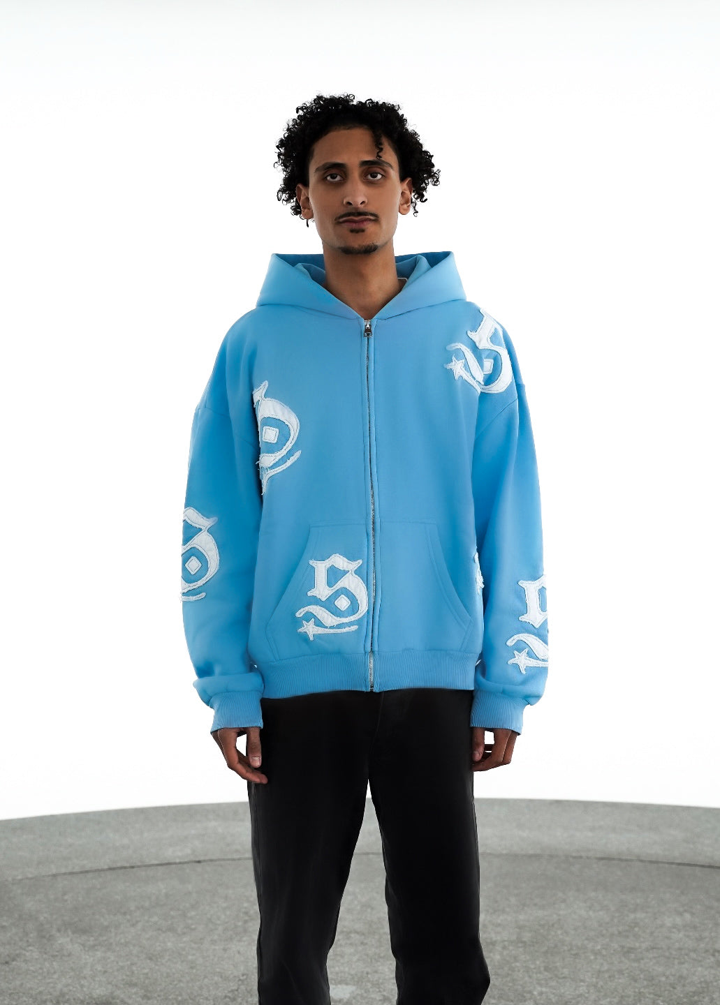 PATCH ZIPPER BLUE