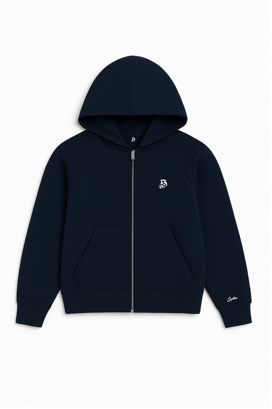 BASIC ZIPPER NAVY BLUE