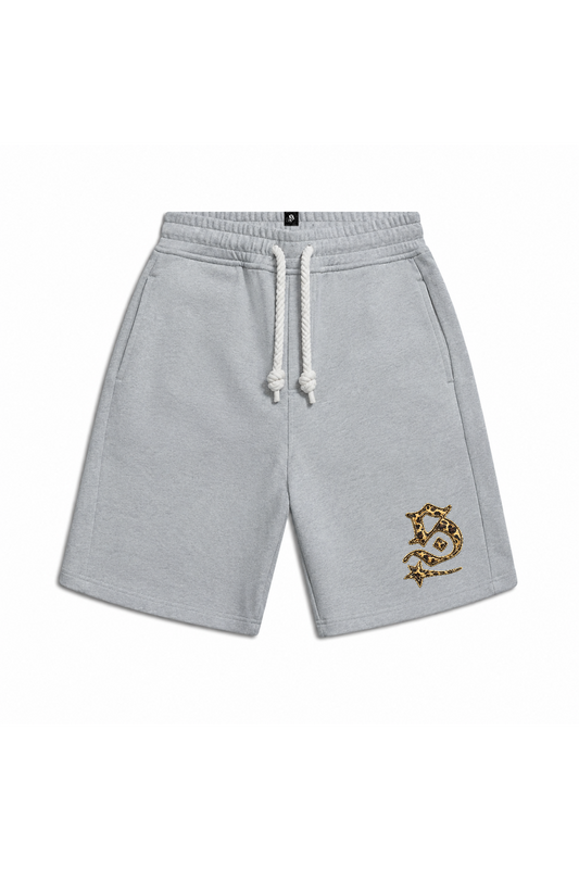 LEOPARD SHORTS GREY