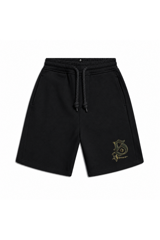 CAMOUFLAGE SHORTS BLACK