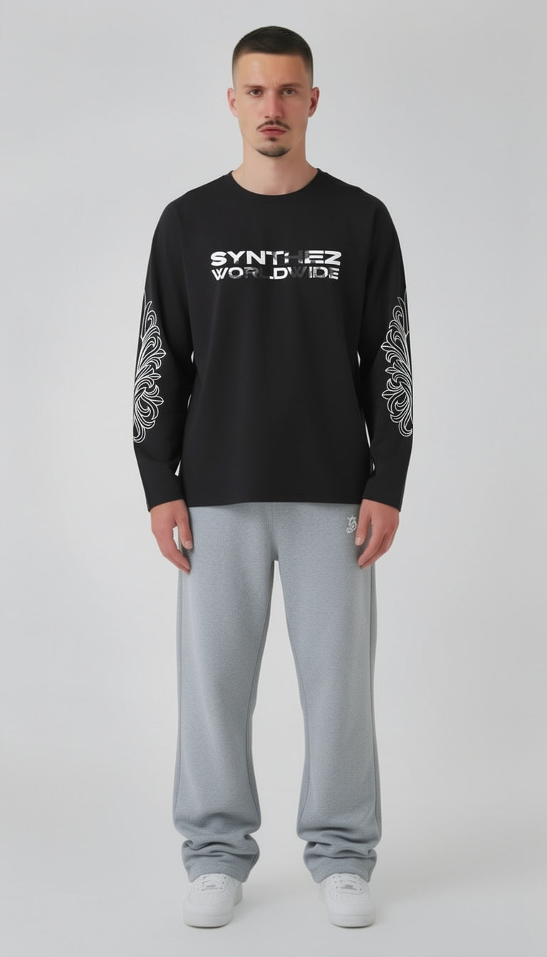 LONGSLEEVE WORLDWIDE BLACK