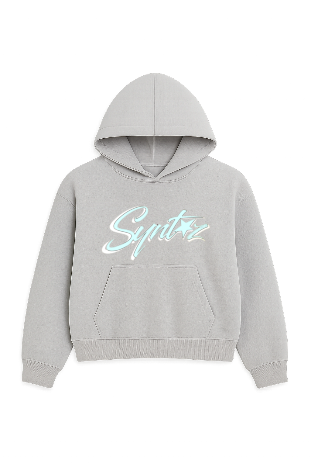 HOODIE SYNTHEZ LOGO GREY/TIFFANY