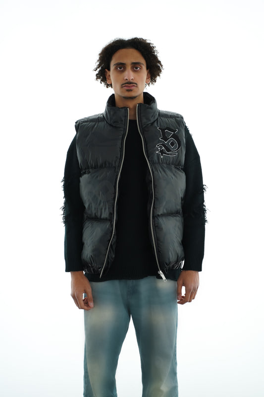PUFFER VEST BLACK