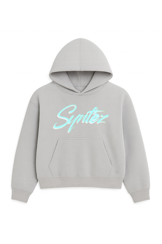 HOODIE SYNTHEZ LOGO GREY/TIFFANY