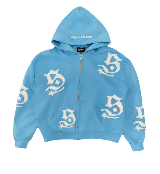 PATCH ZIPPER BLUE