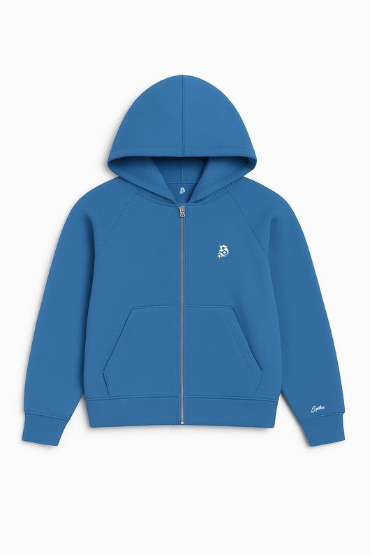 BASIC ZIPPER LIGHT BLUE