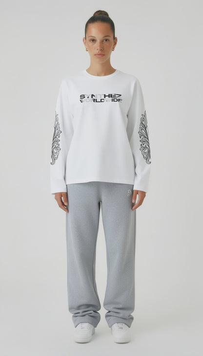 LONGSLEEVE WORLDWIDE WHITE