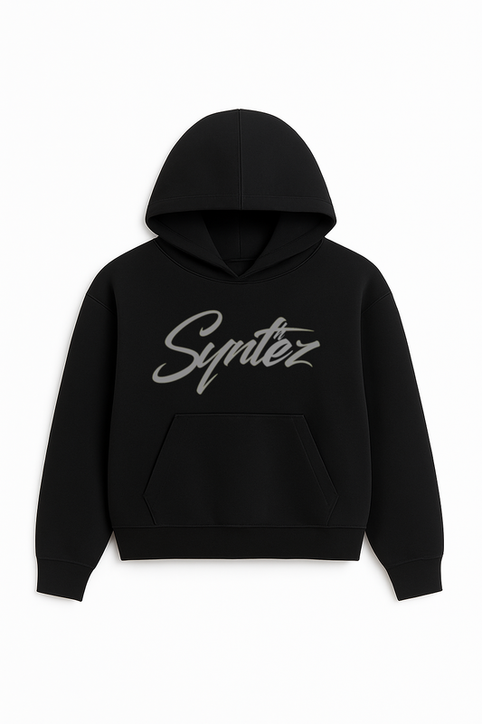 HOODIE SYNTHEZ LOGO BLACK/GREY