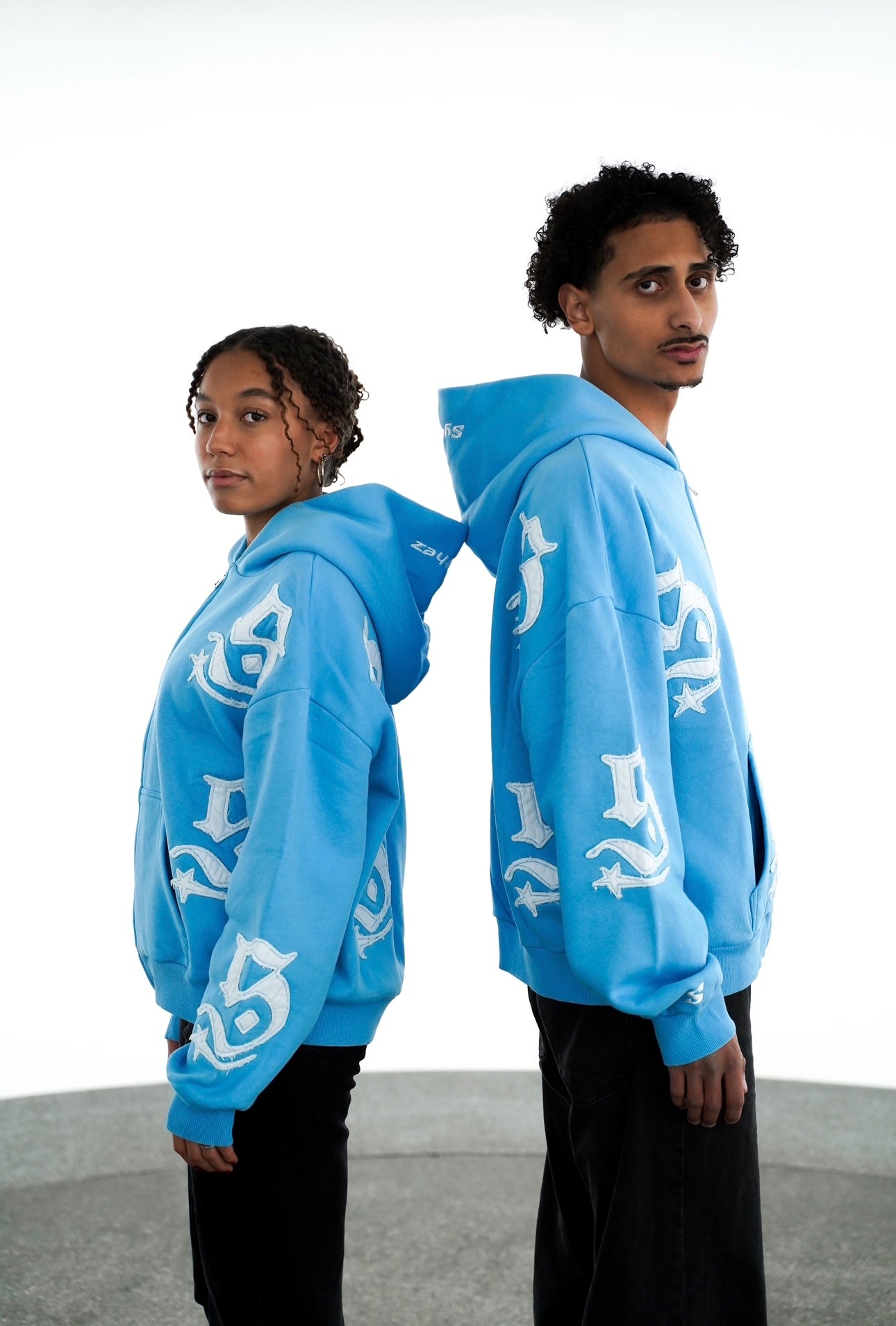 PATCH ZIPPER BLUE