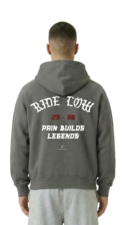 RIDE LOW ZIPPER DARK GREY
