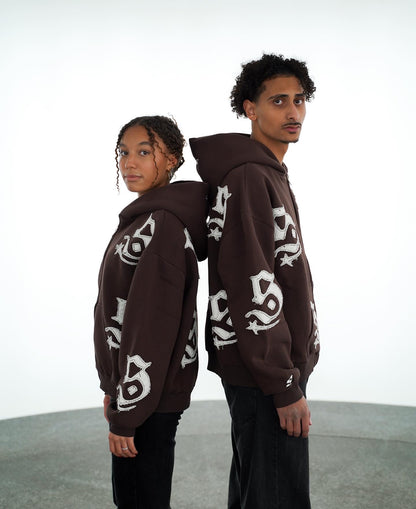 PATCH ZIPPER BROWN