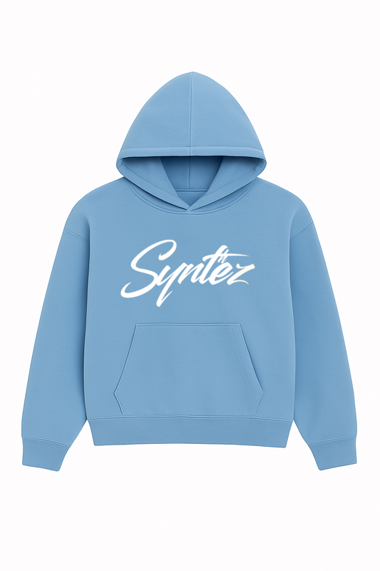 HOODIE SYNTHEZ LOGO BLUE/WHITE