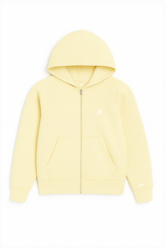 BASIC ZIPPER BEIGE/YELLOW