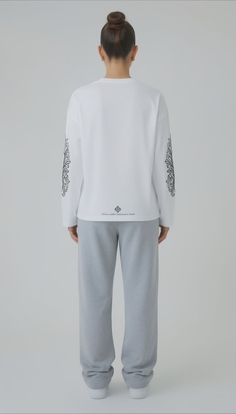 LONGSLEEVE WORLDWIDE WHITE