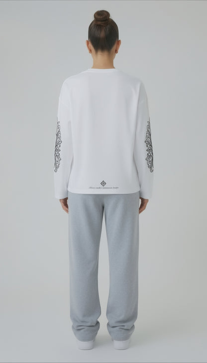 LONGSLEEVE WORLDWIDE WHITE