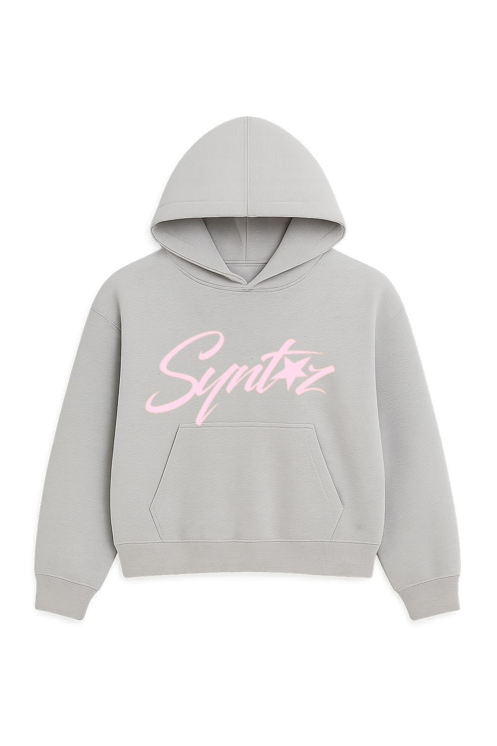 HOODIE SYNTHEZ LOGO GREY/PINK