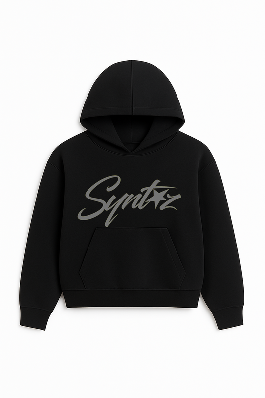 HOODIE SYNTHEZ LOGO BLACK/GREY