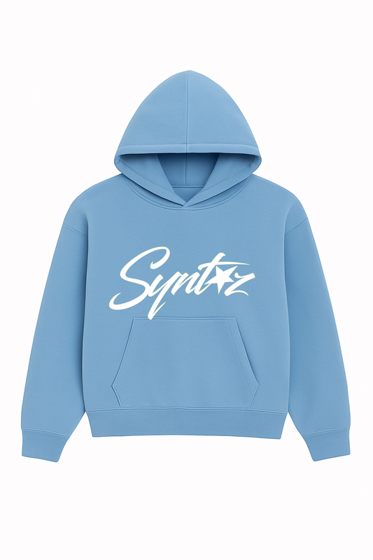HOODIE SYNTHEZ LOGO BLUE/WHITE