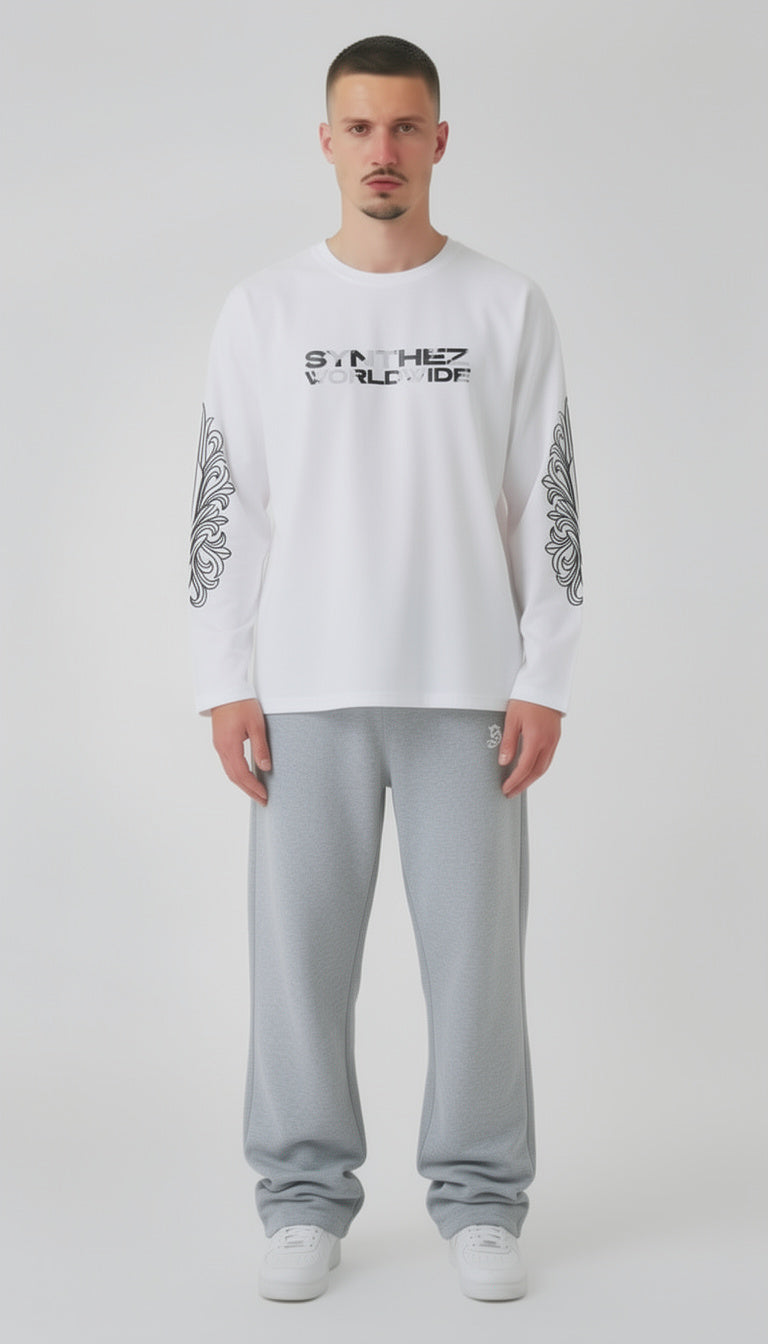 LONGSLEEVE WORLDWIDE WHITE