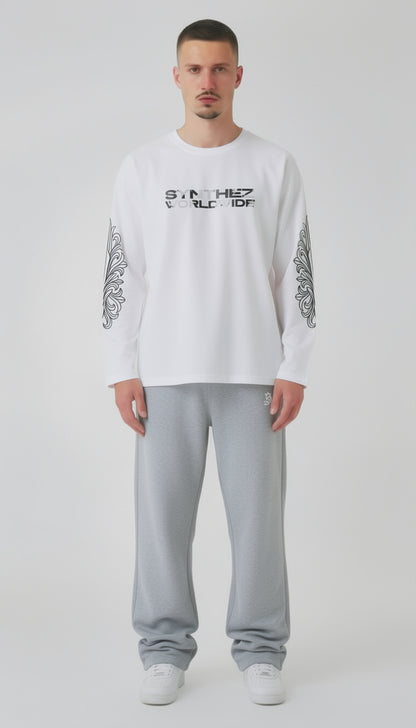 LONGSLEEVE WORLDWIDE WHITE