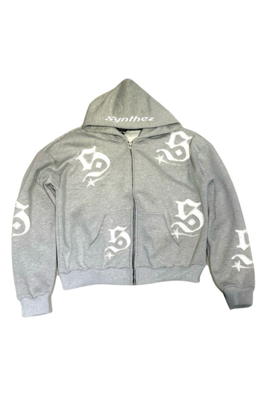 PATCH ZIPPER GREY