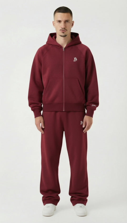 Tracksuit basic wine red für Männer