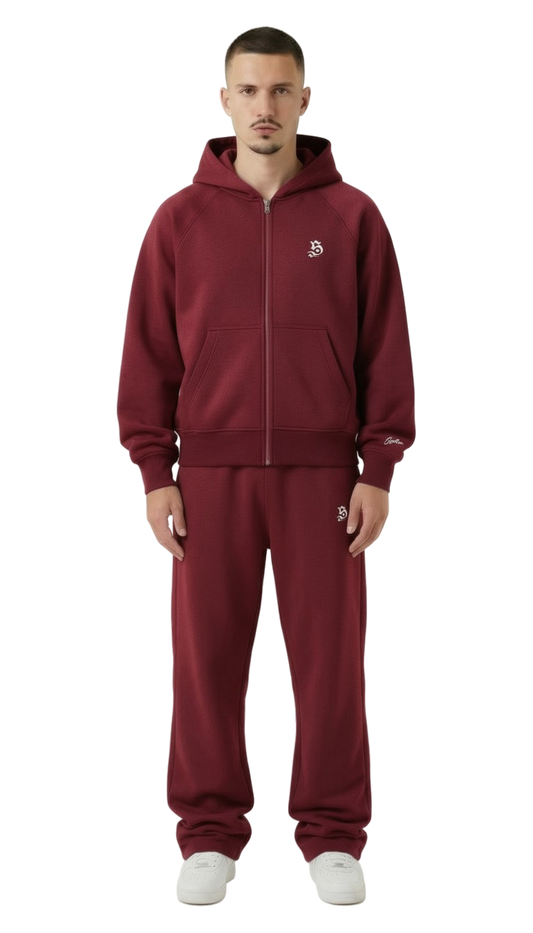Tracksuit basic wine red für Männer