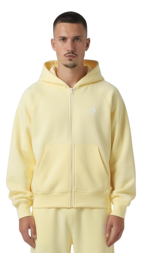 basic zipper beige gelb für Männer