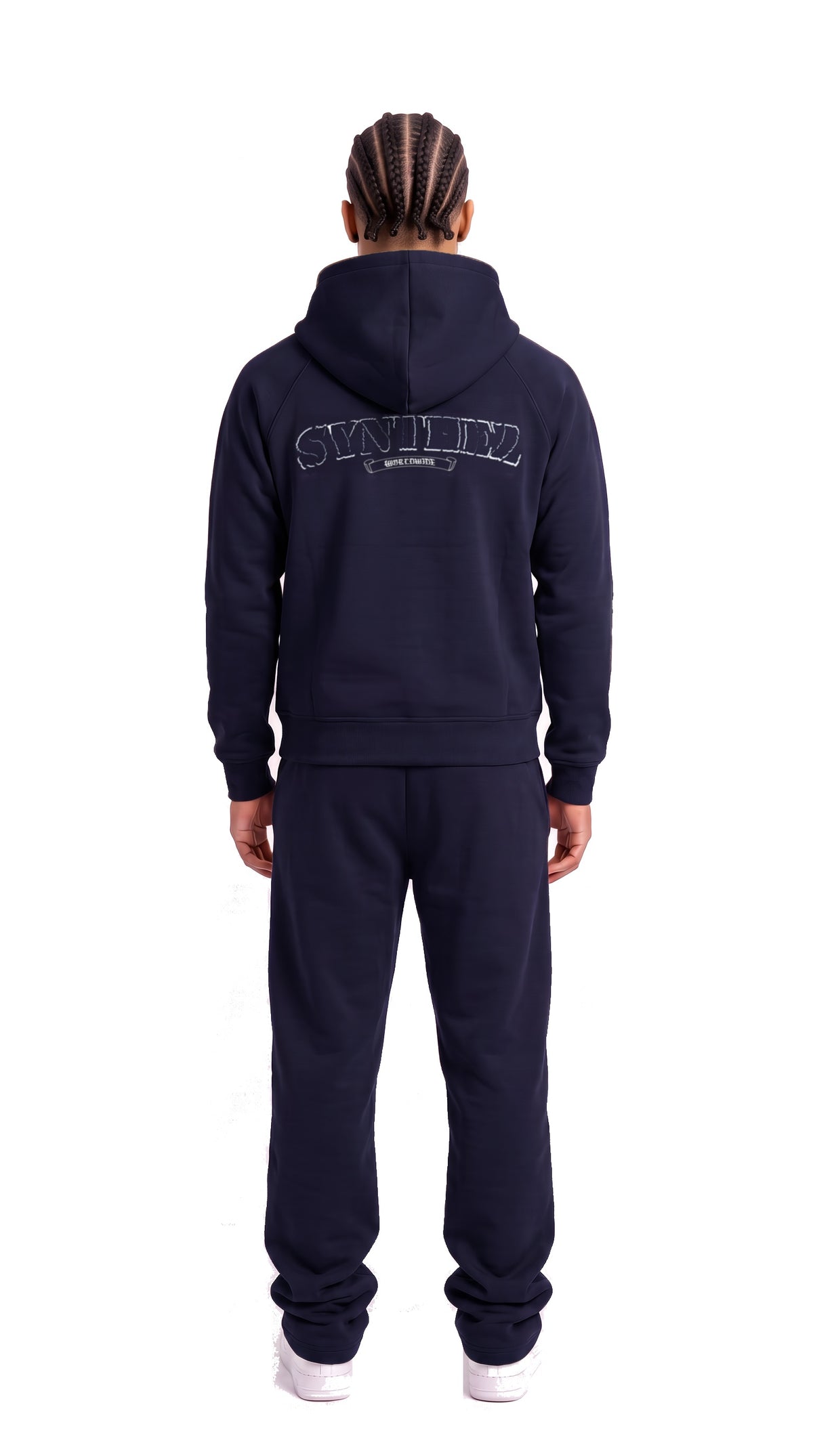 Chrome Tracksuit Navy Blue komplett, hinten