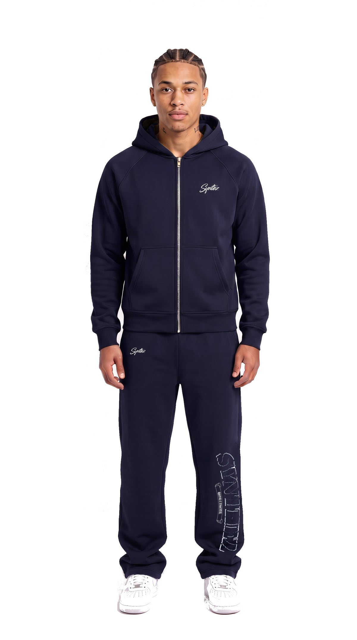 Chrome Tracksuit Navy Blue komplett, vorne