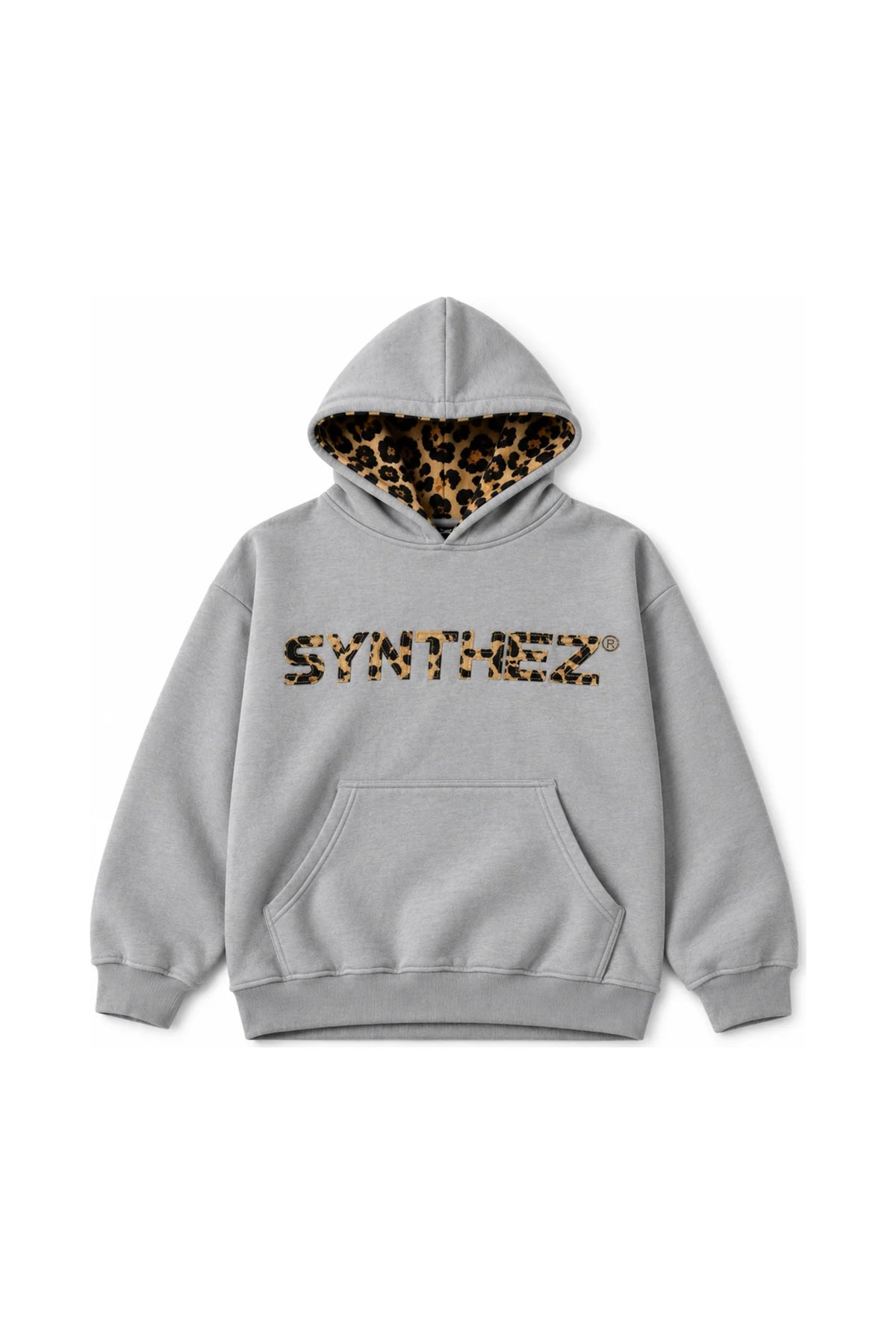 Leopard Hoodie Grey