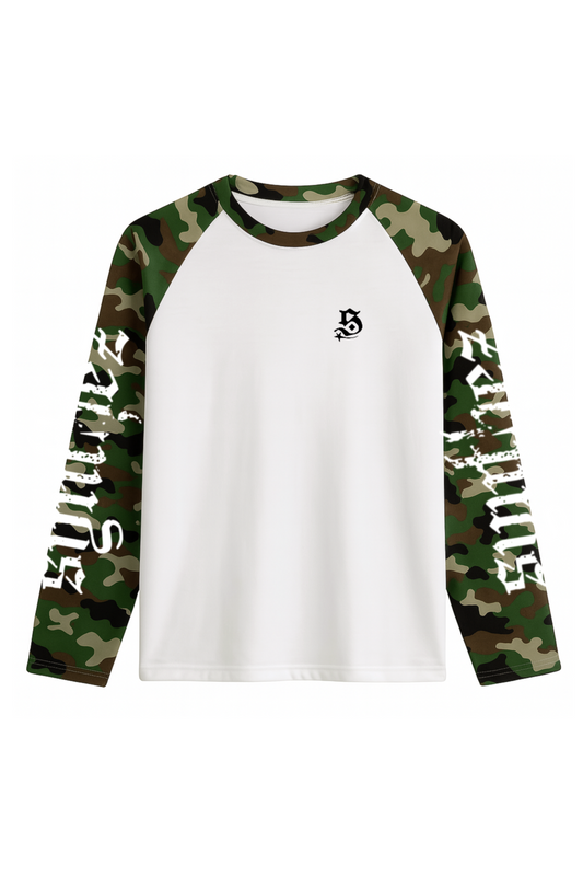 Longsleeve camouflage green unisex streetwear relaxed fit
