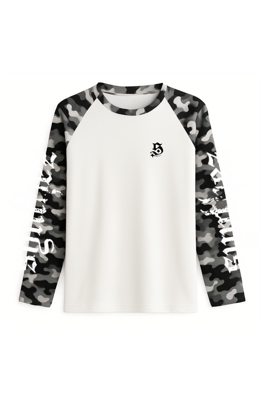 Longsleeve camouflage schwarz unisex streetwear relaxed fit