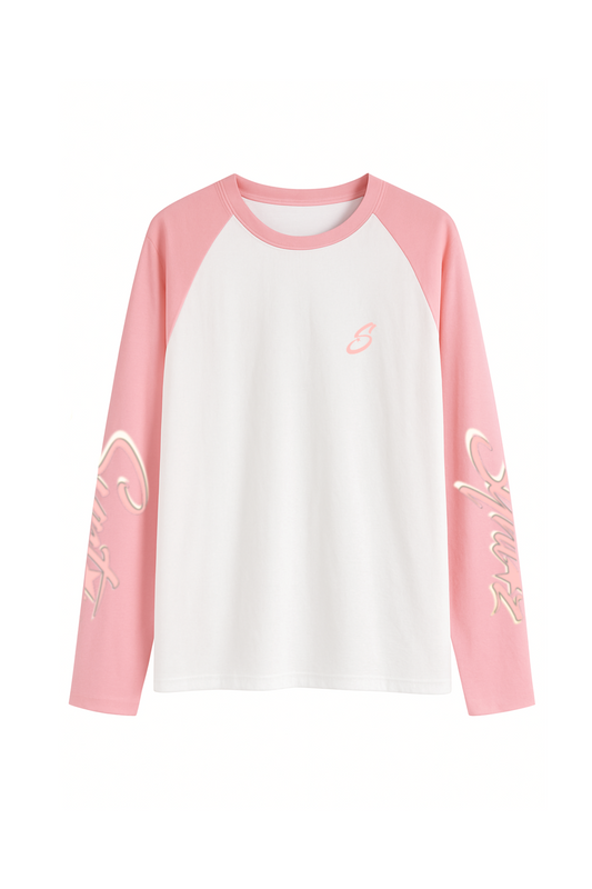 Longsleeve pink unisex streetwear relaxed fit