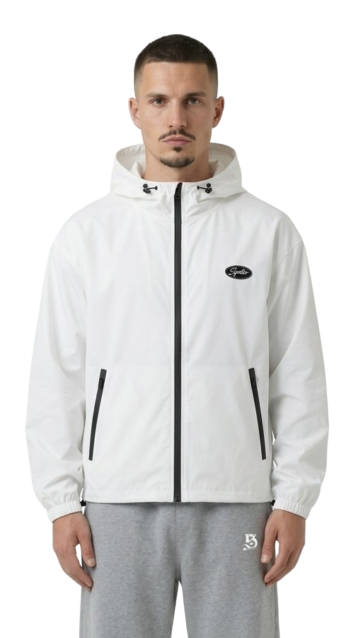 Streetwear Windbreaker Jacke weiss für Männer